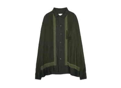 TOGA VIRILIS Cupra panel shirt "GREEN"