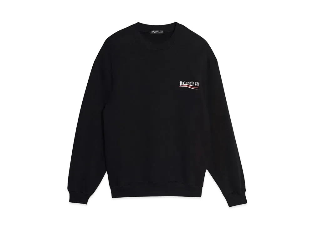 BALENCIAGA MENS Politicial Campaign Sweatshirt "Black"