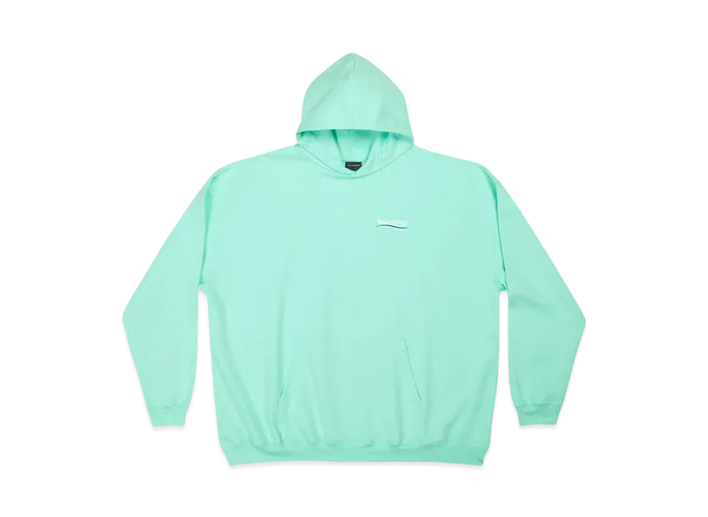 バレンシアガ メンズ ポリティカル キャンペーン フーディー ラージフィット "ミント" 620973 TKVI9 3461
