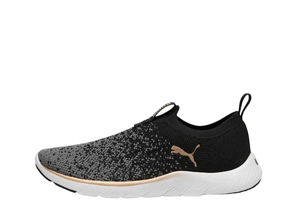 Puma Women's Softride Remi Slip-On "Puma Black/Puma Gold/Cool Dark Gray"