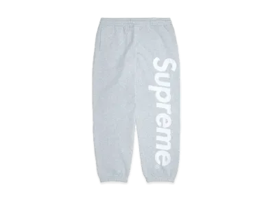 Supreme Satin Applique Sweatpant "Heather Grey" (24FW)