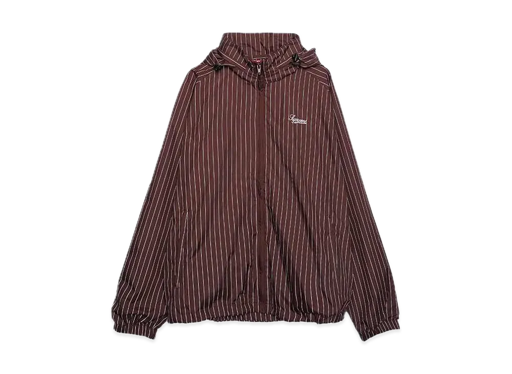 Supreme Reflective Pinstripe Track Jacket "Brown"