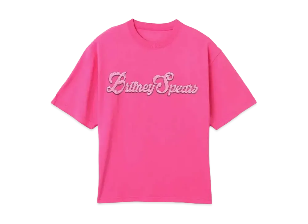 atoms pink x Britney Spears Magazine Cover Print T-shirt "Pink"
