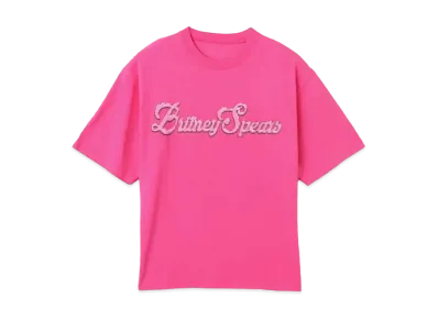 atoms pink x Britney Spears Magazine Cover Print T-shirt "Pink"