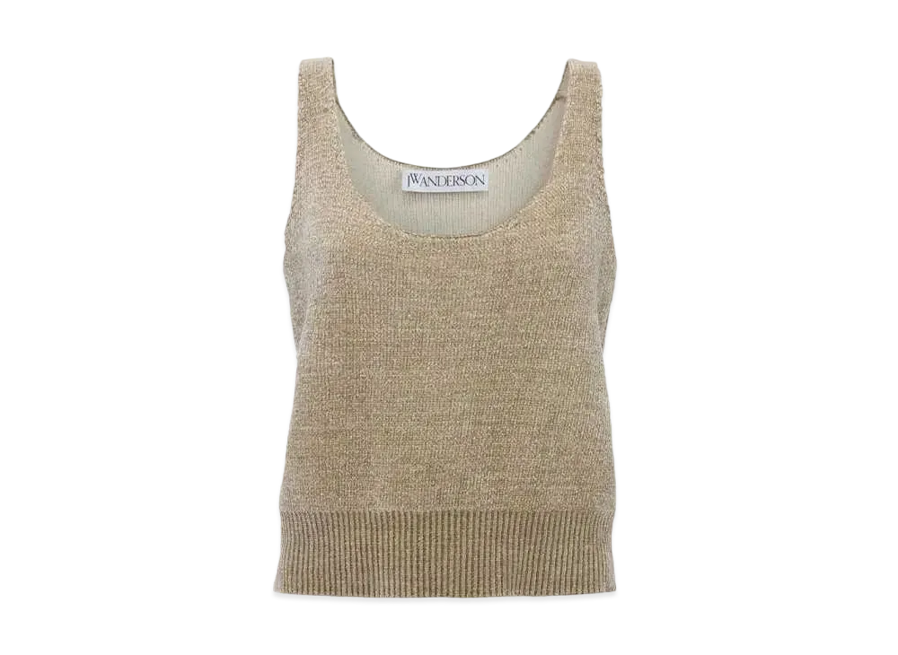 JW ANDERSON Chenille Tank Top "White"