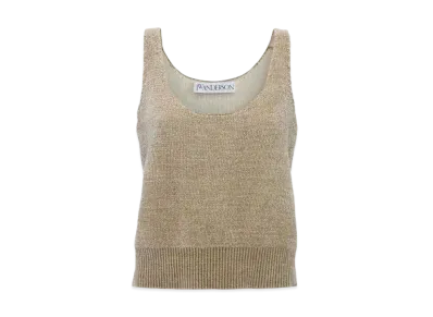 JW ANDERSON Chenille Tank Top "White"