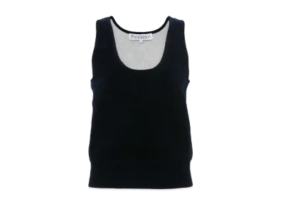 JW ANDERSON Chenille Tank Top "Black"