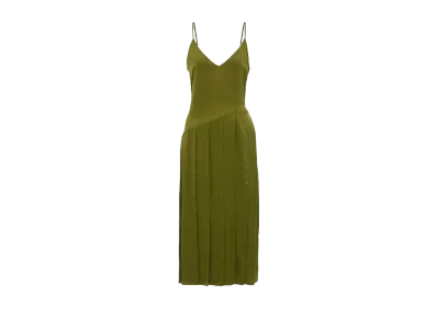 JW ANDERSON Ribbon Panel Dress "Green"