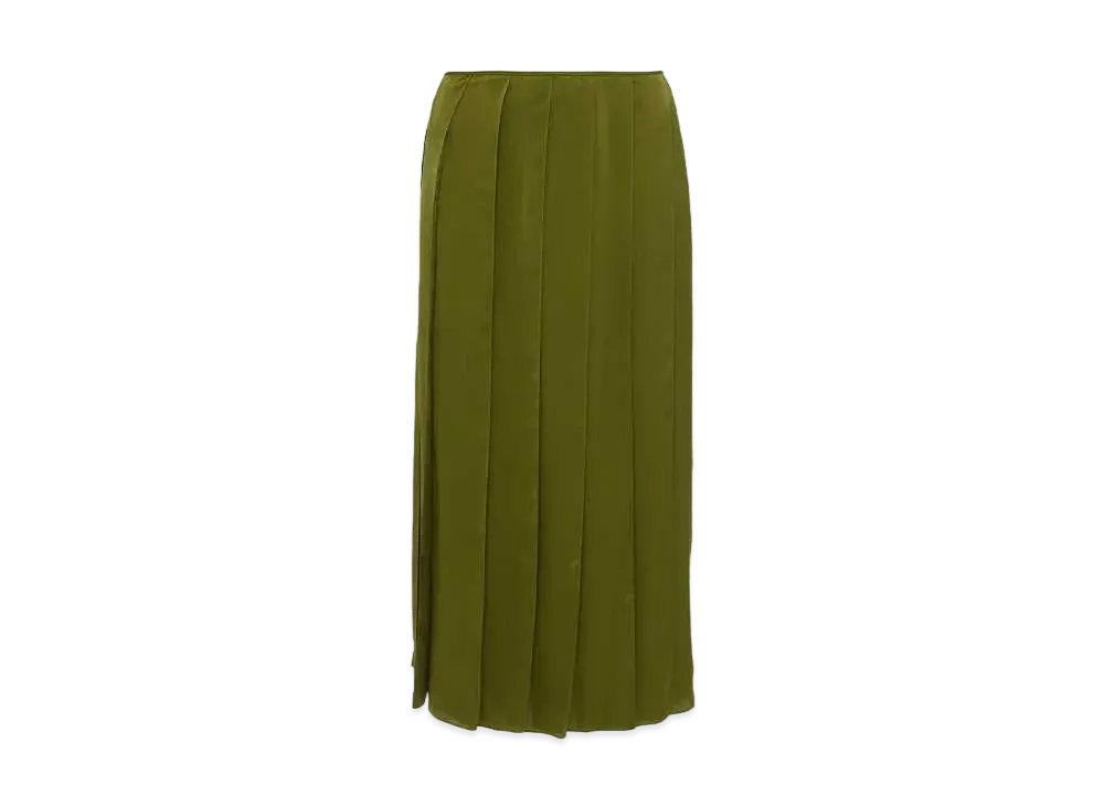 JW ANDERSON Ribbon Panel Midi Skirt "Green"