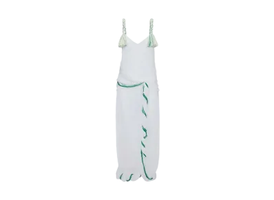JW ANDERSON Tassel Strap Twist Dress "White"