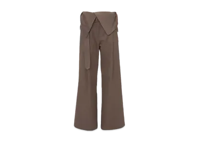 JW ANDERSON Foldover Trench Pants "Brown"