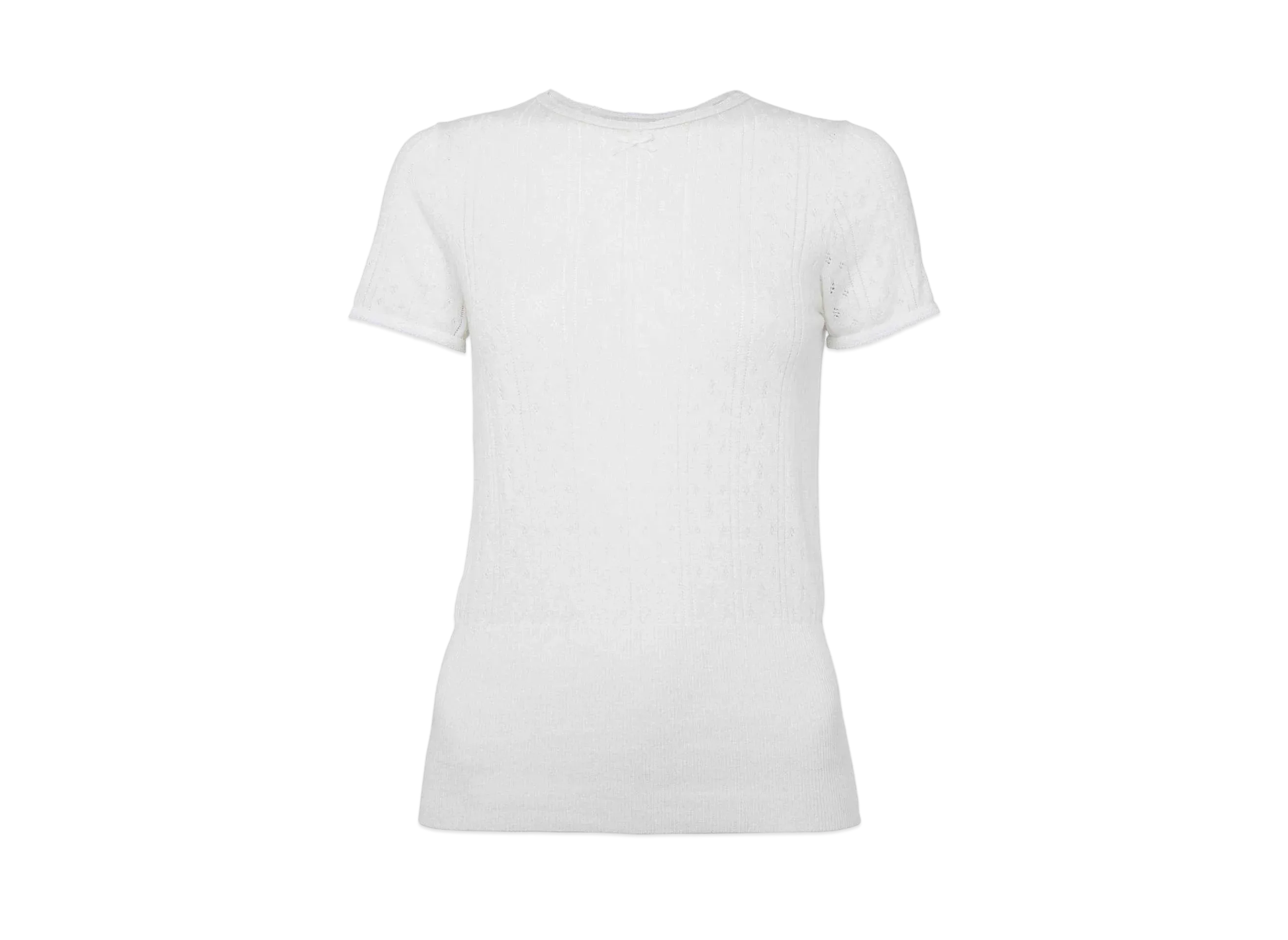 JW ANDERSON Pointtail Cap Sleeve Top "White"