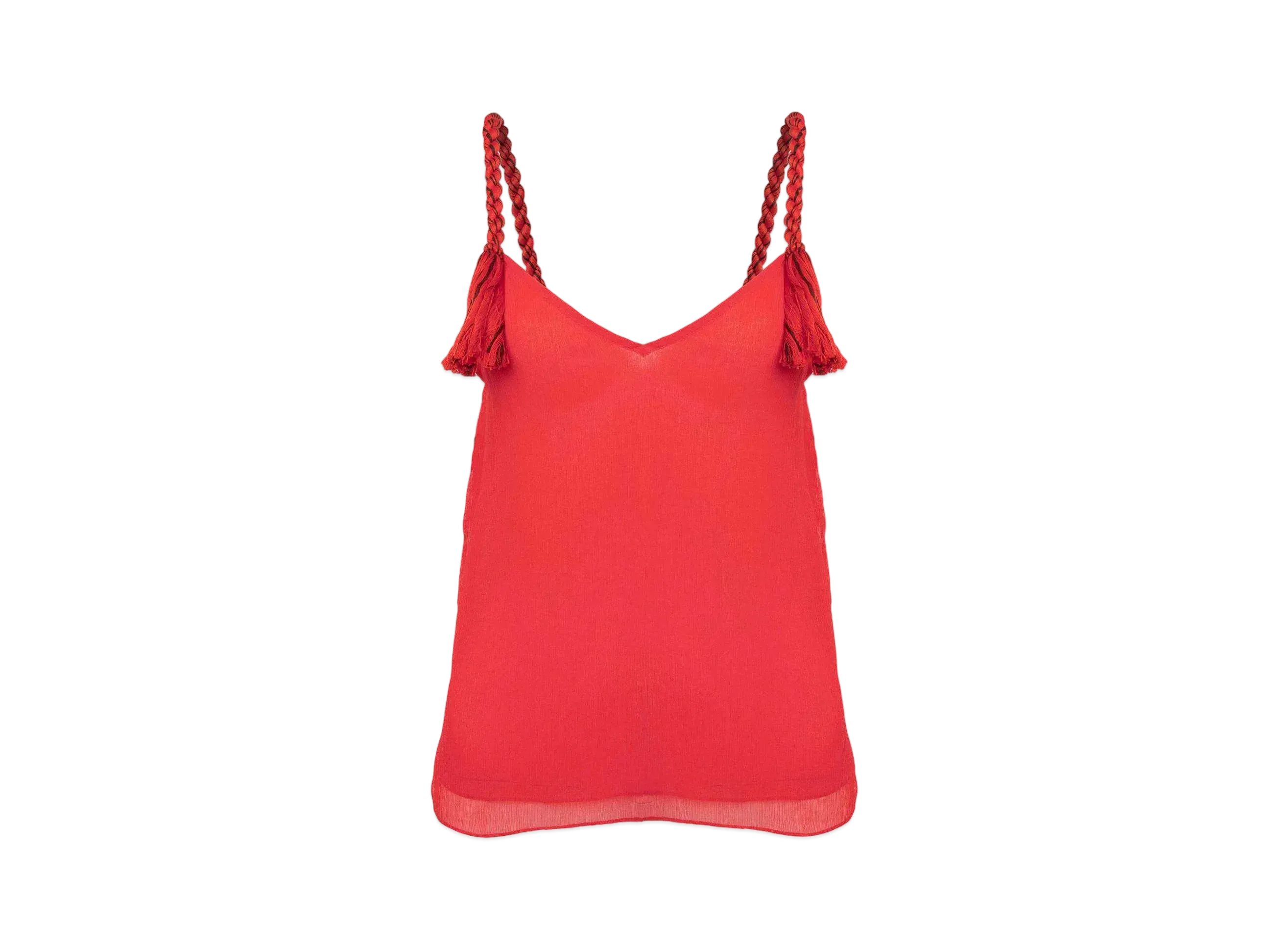 JW ANDERSON Tassel Strap Camisole "Red"