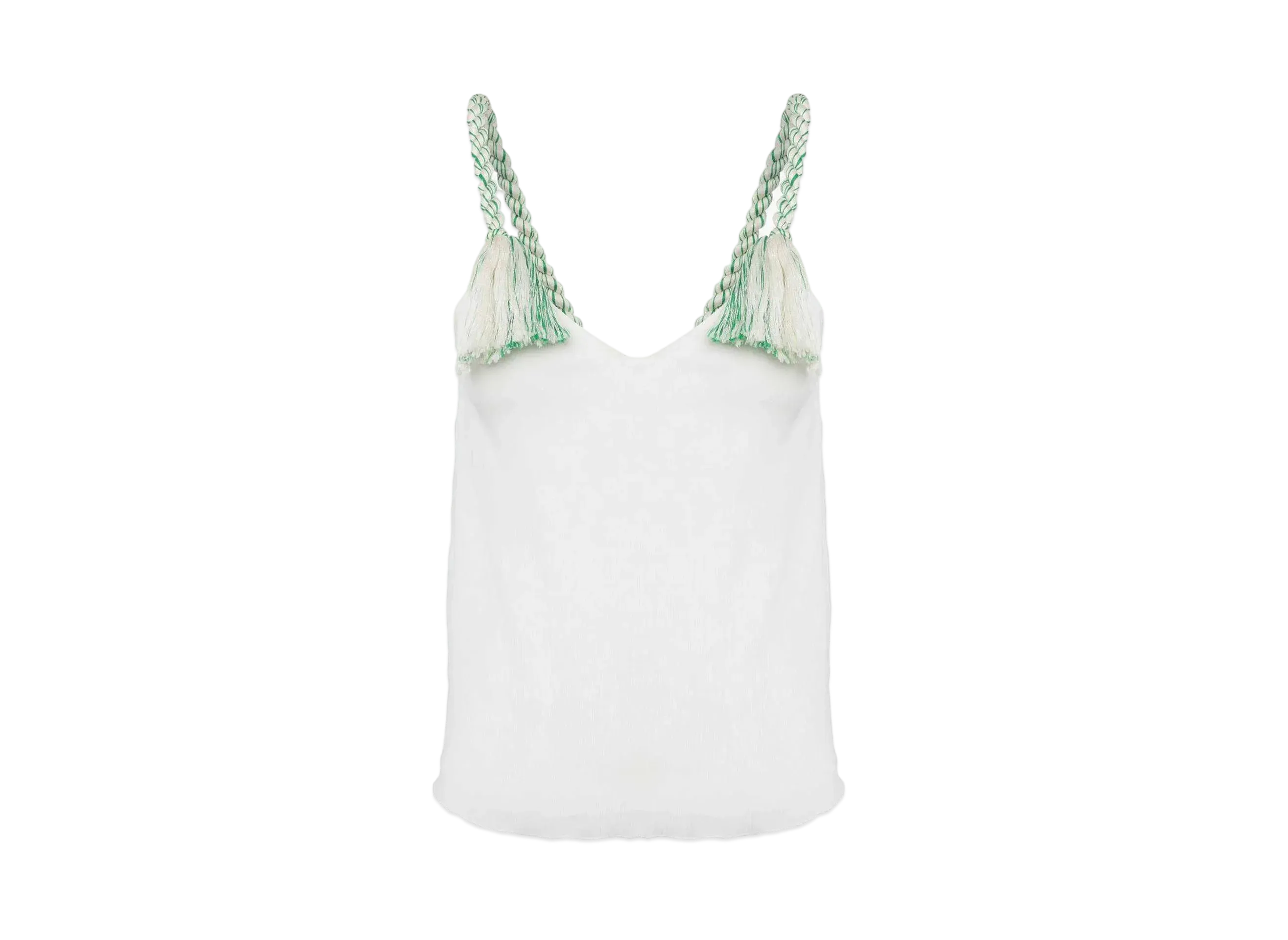 JW ANDERSON Tassel Strap Camisole "White"