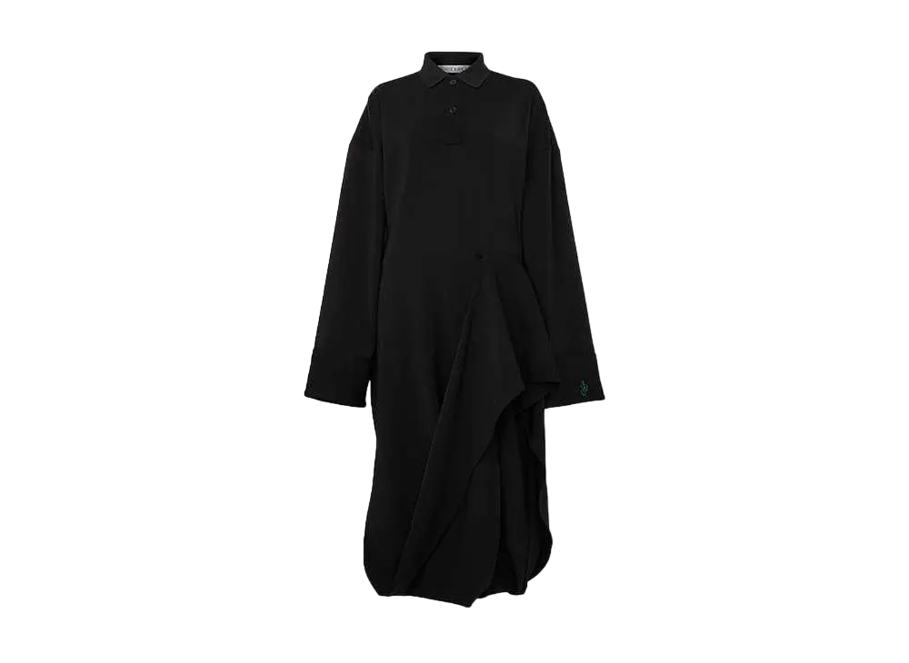 JW ANDERSON Sculptural Polo Dress "Black"