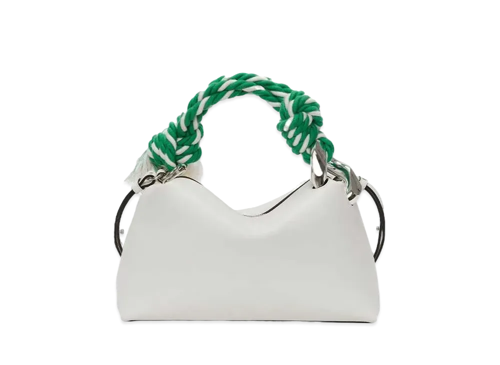 JW ANDERSONCorner Leather Top Handle Bag "White"