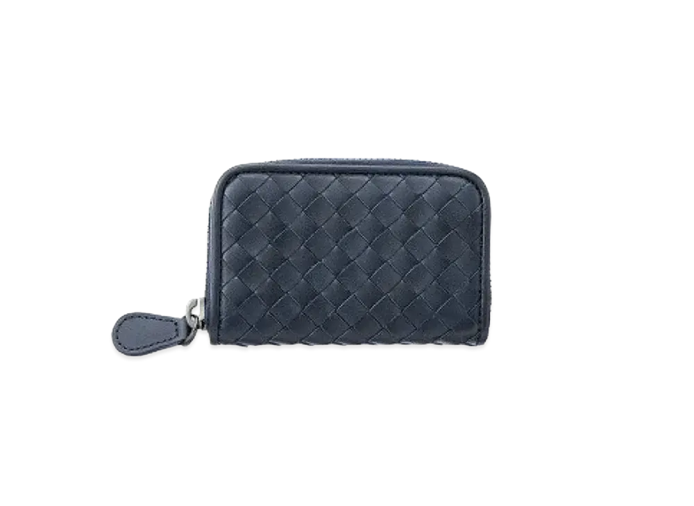 Bottega Veneta Intrecciato Calfskin Zip Around Coin Purse "Light Tourmaline"