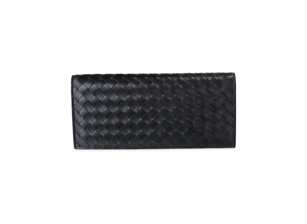 Bottega Veneta Intrecciato Calfskin Continental Wallet "Black"