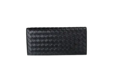 Bottega Veneta Intrecciato Calfskin Continental Wallet "Black"