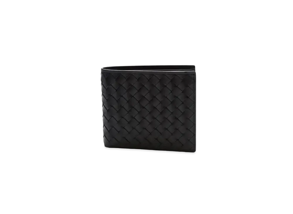 Bottega Veneta Intrecciato Calfskin Bifold Continental Wallet "Black"