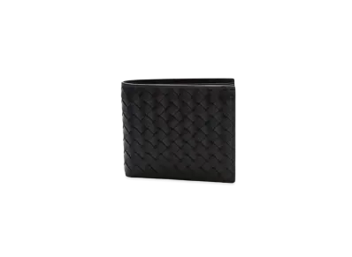 Bottega Veneta Intrecciato Calfskin Bifold Continental Wallet "Black"