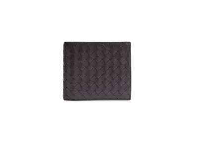 Bottega Veneta Intrecciato Calfskin Bifold Continental Wallet "Dark Brown"