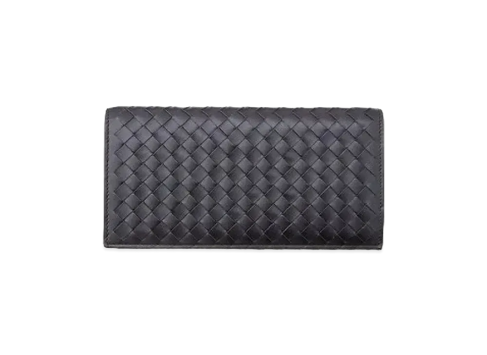Bottega Veneta Intrecciato Calfskin Wallet "Dark Brown"