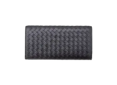 Bottega Veneta Intrecciato Calfskin Wallet "Dark Brown"