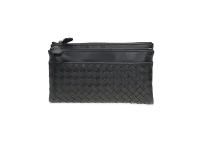 Bottega Veneta Intrecciato Lambskin Nappa Wallet "Black"