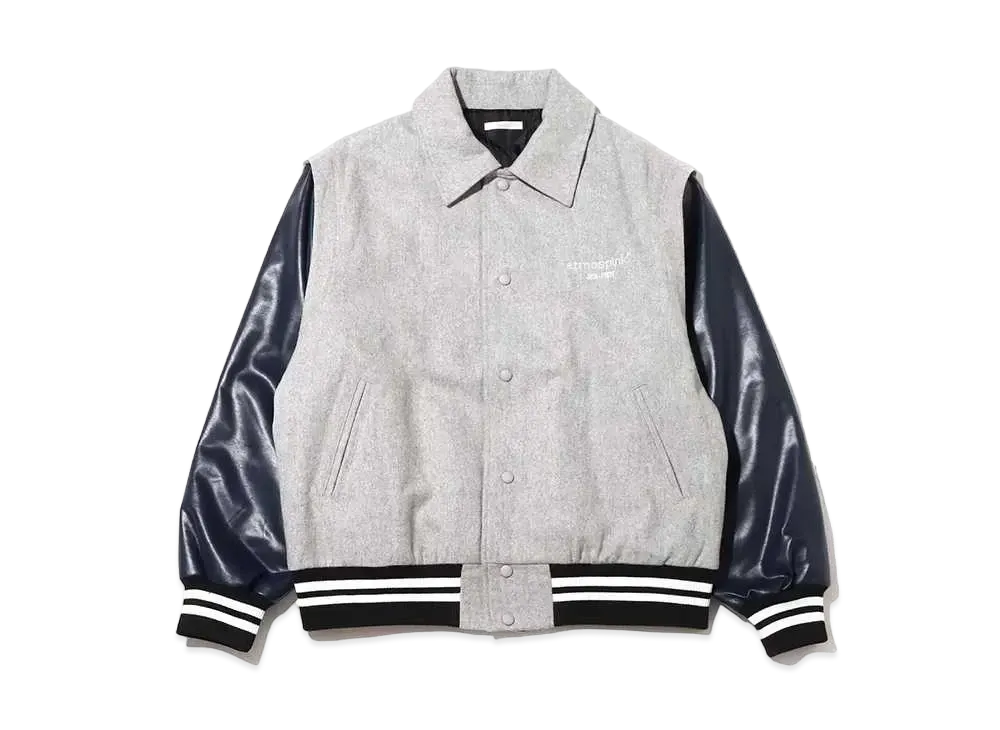 atmos pink Two-Way Stadium Jacket "Gray"