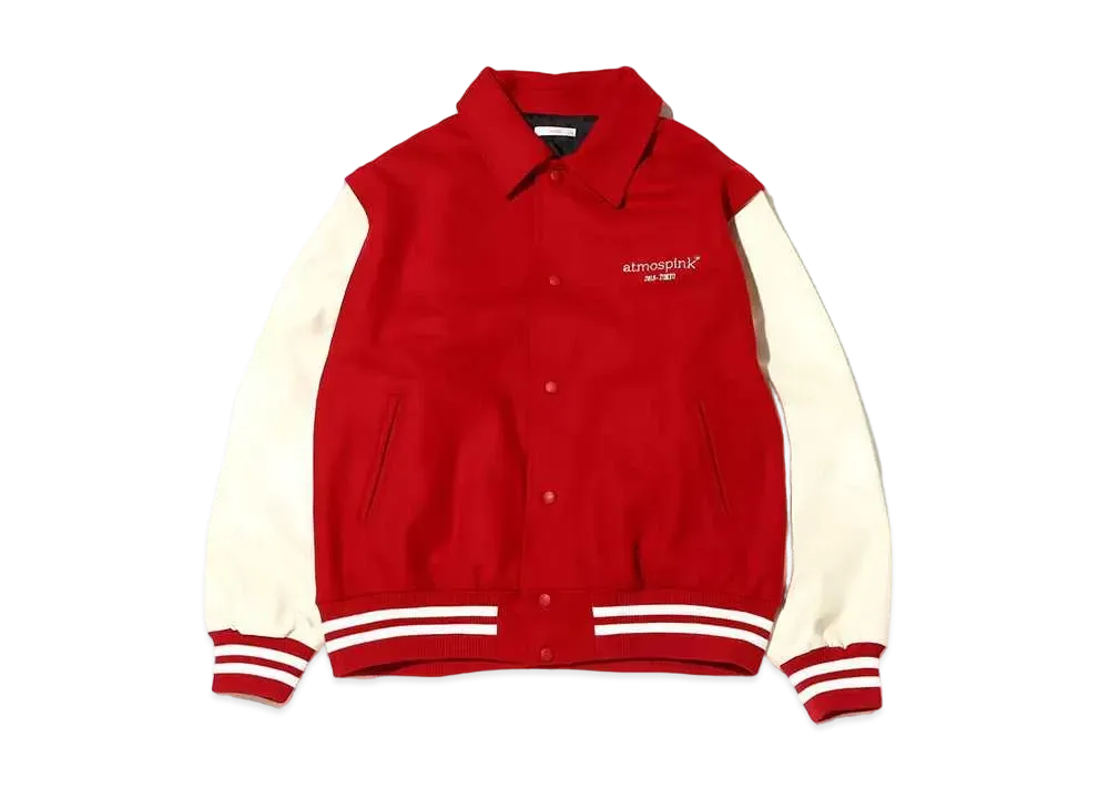 atmos pink Two-Way Stadium Jacket "Red"