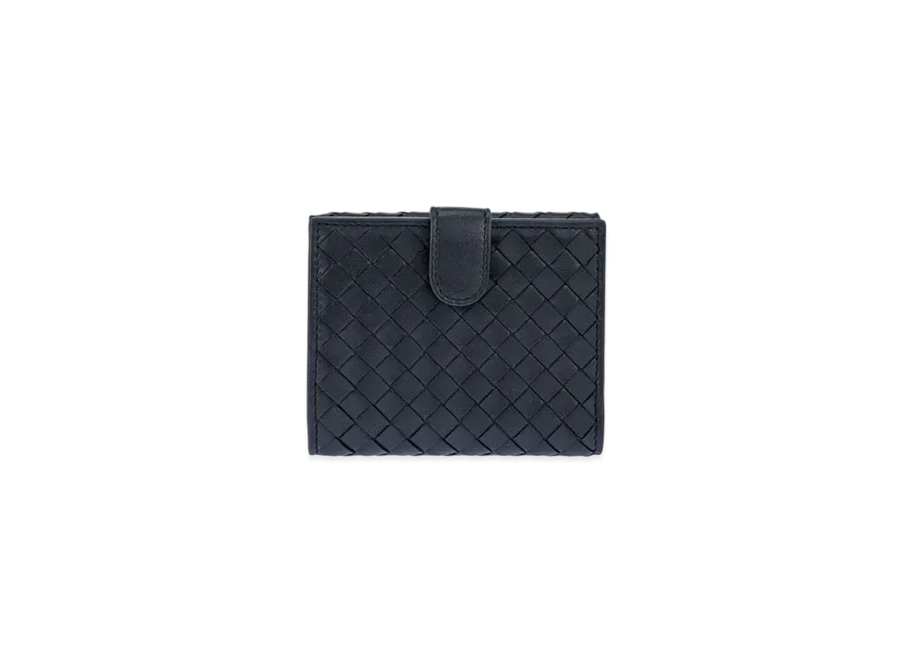 Bottega Veneta Intrecciato Lambskin Button Wallet "Tourmaline"