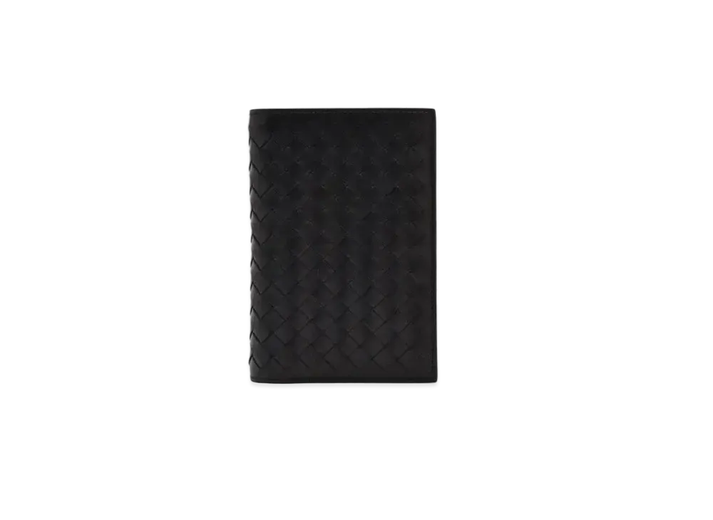 Bottega Veneta Intrecciato Leather Bifold Wallet "Black"