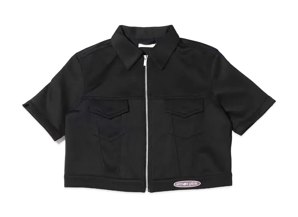 atmos pink Silicone Patch Cardboard Tops "Black"