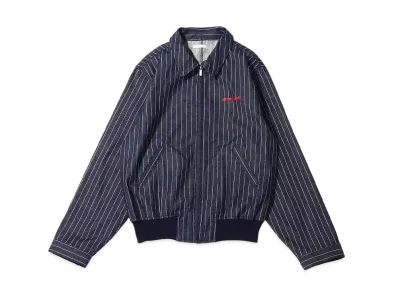 atmos pink Logo Stainless Steel Collar Jacket "Stripe"