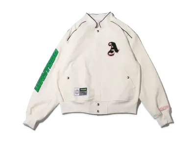 atmos pink Sagara Patch Racing Jacket "White"