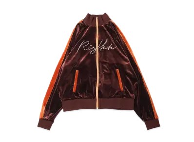 atmos pink x Riehata Velor Jersey Jacket "Brown"