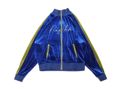 atmos pink x Riehata Velor Jersey Jacket "Blue"