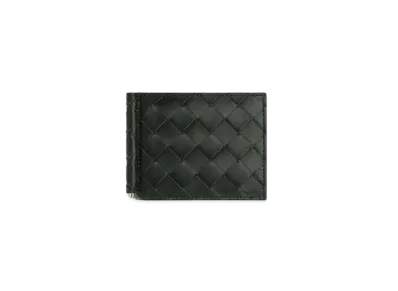 Bottega Veneta Intrecciato Calfskin Bill Clip Wallet "Black"
