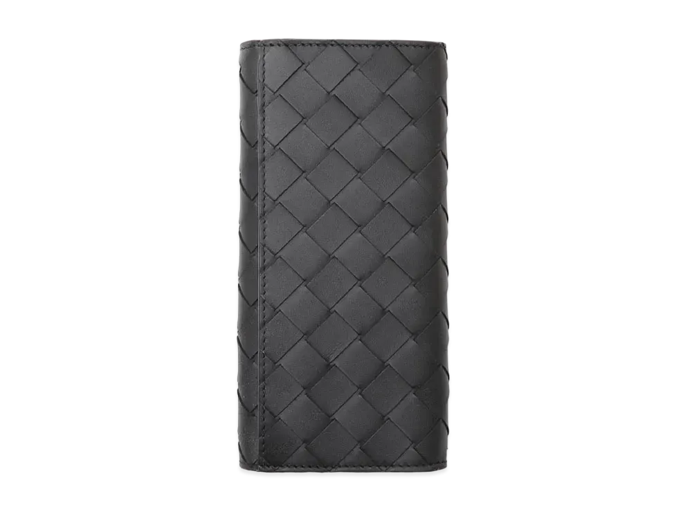 Bottega Veneta Intrecciato Calfskin Slim Long Wallet "Black"