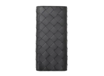 Bottega Veneta Intrecciato Calfskin Slim Long Wallet "Black"