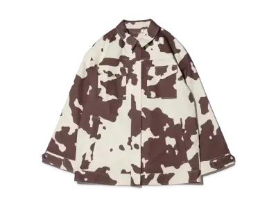 atmos pink Cow Print Twill Jacket "Brown"