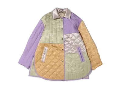 atmos pink x Riehata Patchwork Quilted Coat "Greenmix"