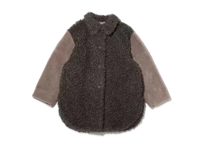 atmos pink Sodekirikae Boa Coat "Kahaki/Beige"