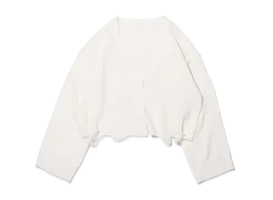 atmos pink Damage Knit Cardigan "White"