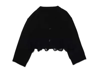 atmos pink Damage Knit Cardigan "Black"