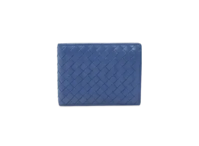 Bottega Veneta Intrecciato Calfskin Bi-fold Wallet "Peacock"