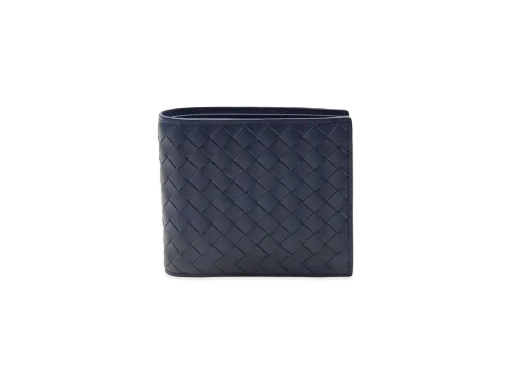 Bottega Veneta Intrecciato Calfskin Bi-fold Wallet "Pacific"
