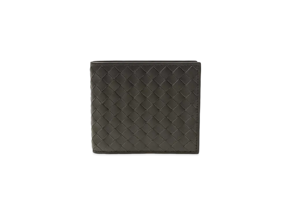 Bottega Veneta Intrecciato Calfskin Bi-fold Wallet "New Light Grey"