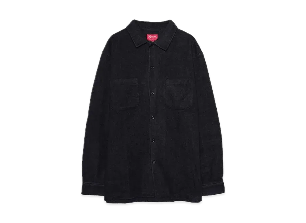 Supreme Brushed Flannel Twill Shirt "Black"